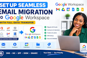 setup seamless email migration to google workspace with full data transfer