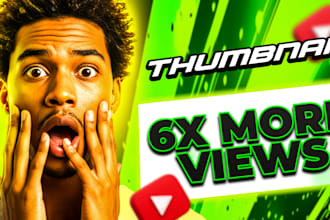 design a high CTR thumbnail, gaming thumbnail and youtube thumbnail