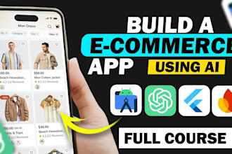 do ai ecommerce mobile app,ai shopping app,ai saas app flutter ios android app