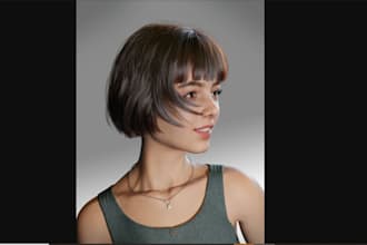 create 3d hair unreal hair metahuman hair, 3d  realistic hair