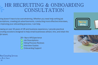 provide HR recruiting and onboarding support for your small business