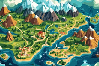 design unique vector map illustrations or street map