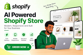 build a professional ai shopify store using ai website builder