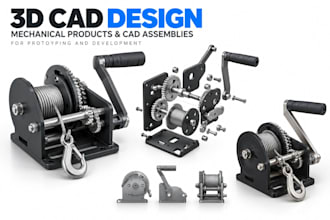 design mechanical products and cad assemblies for prototyping and development