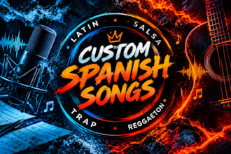 sing and write custom spanish latin, salsa, trap and reggaeton songs