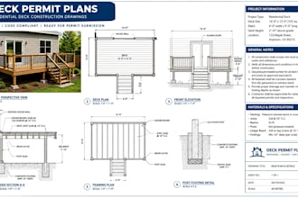 design deck permit plans and construction drawings