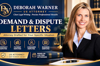 draft a professional demand or dispute letter