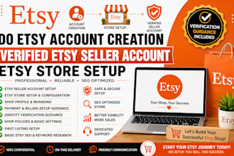 do etsy account creation verified etsy seller account etsy store setup
