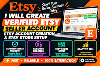 create verified etsy seller account, etsy account creation, etsy store setup
