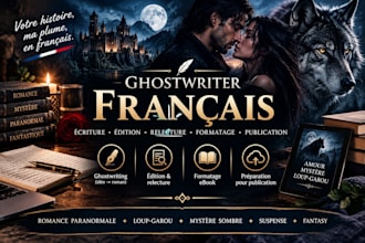 french ghostwriter paranormal story alpha wolfshifter dark mystery romance novel