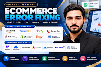 fix ecommerce marketplace listing, feed and product errors