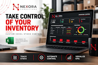 create an excel inventory management and stock control dashboard