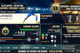 be your elite fc 27 co op seasons partner and carry you to division 1