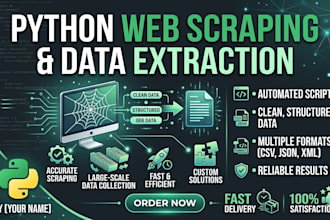 build a custom python web scraper for data extraction