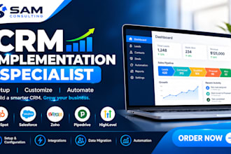 setup keap, freshsales, bitrix24 and insightly CRM
