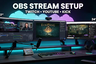 setup obs studio and streamlabs for live streaming and recording