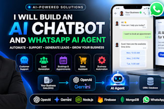build an ai chatbot and whatsapp ai agent
