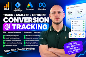 setup ga4 GTM and conversion tracking for google ads and meta ads