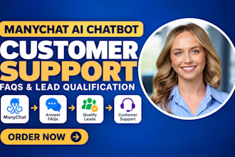 build a manychat ai chatbot for customer support and leads