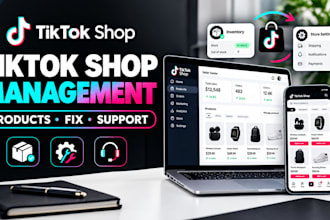 manage tiktok shop, fix shop issues products store setup shop manager approval