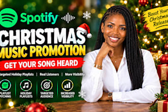 promote your christmas music with spotify music promotion to real audience