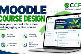 design and organize your moodle online course