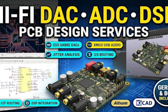 design custom audio dac adc and dsp pcb