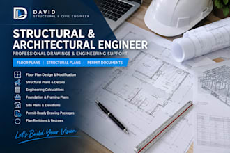 structural architect engineer to seal floor plan and permit approval