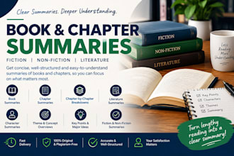 read and summarise any article, book or chapter