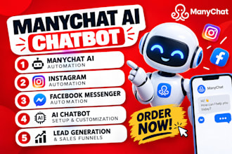 build a manychat ai chatbot for instagram and facebook