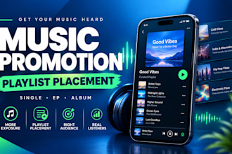 do organic music promotion and playlist placement campaign