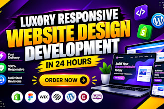 build luxury website design and website development