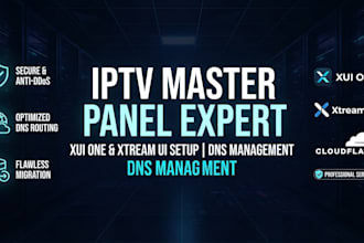 configure xui one, xtream UI master panel, and optimize your iptv dns management