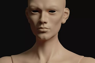 3dprint,bjd,ball joint aesthetics,articulated figures,realism face,sculpt3d nsfw