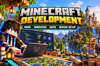 create custom minecraft builds, maps, modpacks, skins and server setups
