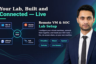 remotely set up cybersecurity lab with vms and soc tools