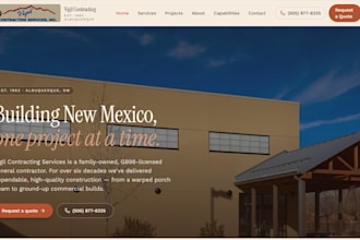 create construction website plumbing roofing website for construction company