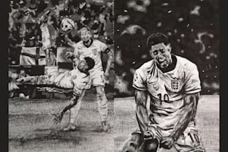 create a detailed pen drawing from a photo