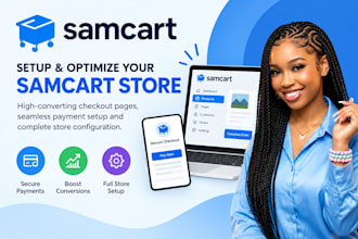 build your samcart sales funnel, checkout and upsells