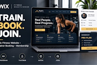 create wix fitness website trainer booking and membership features