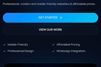 build a professional website for your business