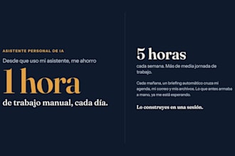 creo tu asistente personal con claude en una sesión