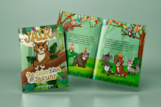 create professional children book illustration and cute kids storybook art