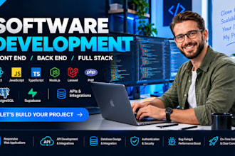 software development, front end backend developer, full stack developer