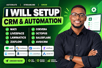 setup wati, livespace, lawmatics, zixflow, coevera, octopus, salesflare, avidcrm