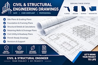 do florida arizona georgia and washington civil,structural engineer drawings