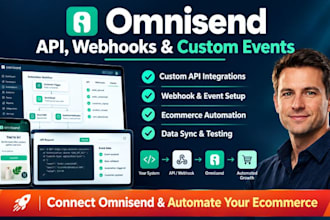connect omnisend api webhooks custom events for ecome merce automation