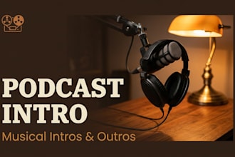 create a musical intro and outro, audio logo for your podcast or youtube