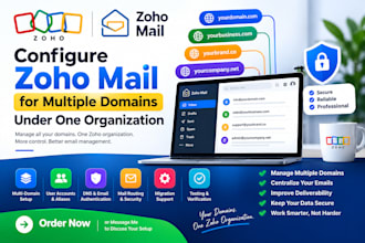 configure zoho mail for multiple domains under one organization