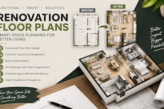 functional renovation floor plans with smart space planning and furniture layout